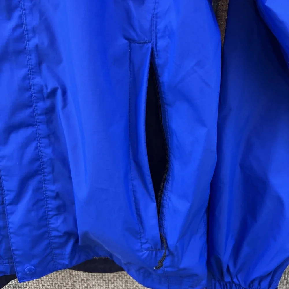 KARRIMOR WEATHERTITE Jacket Blue Coat‎ Hood Windbreaker Mens Size XS Outdoor